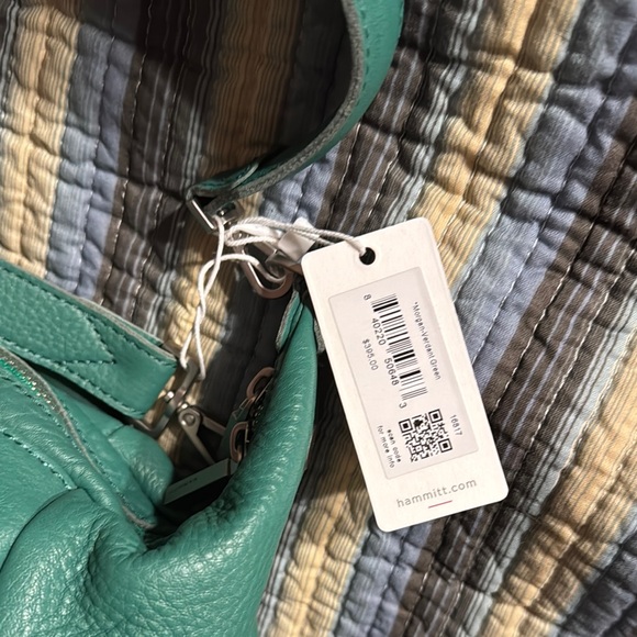 Hammitt Morgan Verdant Green Leather Bag Silver Hardware - Picture 6 of 8
